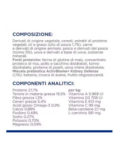 Hill's Feline K/D Tonno gr 400. Diete . Cibo Secco per Gatti