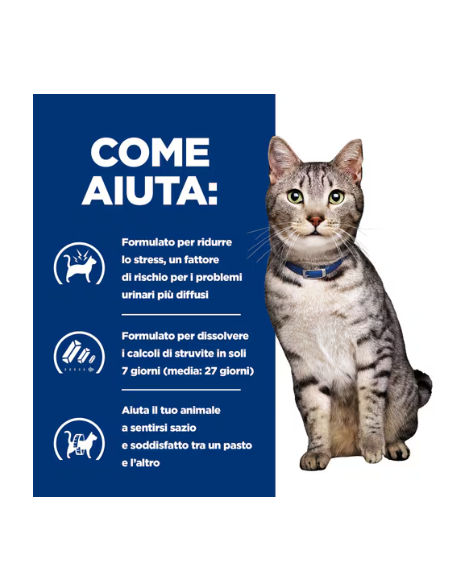 Hill's Feline c/d Urinary Stress + Metabolic kg 1,5. Diete . Cibo Secco Per Gatti .