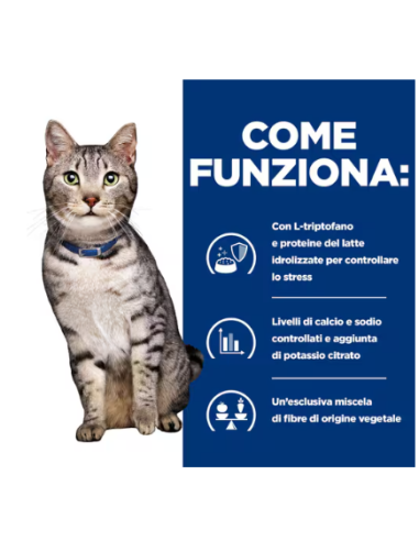 Hill's Feline C/D Urinary Stress + Metabolic Pollo KG.3. Diete per gatti