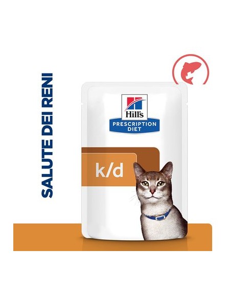 Hill's Feline k/d Busta pollo gr 85. Diete Cibo Umido Per gatti