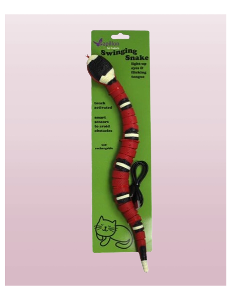 Serpente Guizzante cm 40. Giochi per gatti