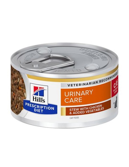 Hill's Feline C/D Urinary Stress Pollo e Verdure gr.82. Diete Cibo Umido Per Gatti