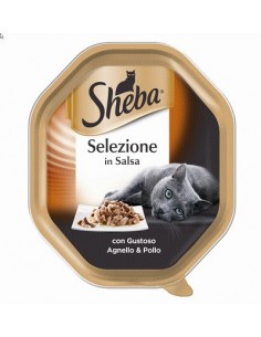 SHEBA SEL.IN SALSA con AGNELLO E POLLO GR.85