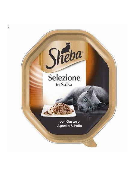 SHEBA SEL.IN SALSA con AGNELLO E POLLO GR.85