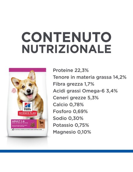 Hill's Canine Adult Small and Miniature gr 300 Agnello.Crocchette per cani
