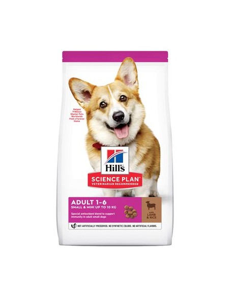 Hill's Canine Adult Small and Miniature kg 1,5 Agnello e Riso. Crocchette per cani.