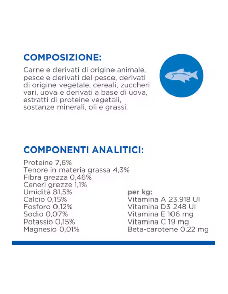 Hill's Feline Busta Adult Pesce gr 85. Cibo Umido Per Gatti