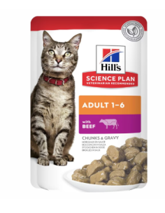 Hill's Feline Busta Adult Manzo gr 85. Cibo Umido Per Gatti. .