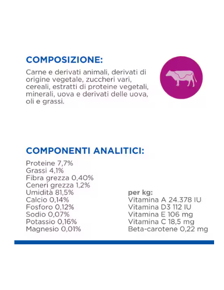 Hill's Feline Busta Adult Manzo gr 85. Cibo Umido Per Gatti. .