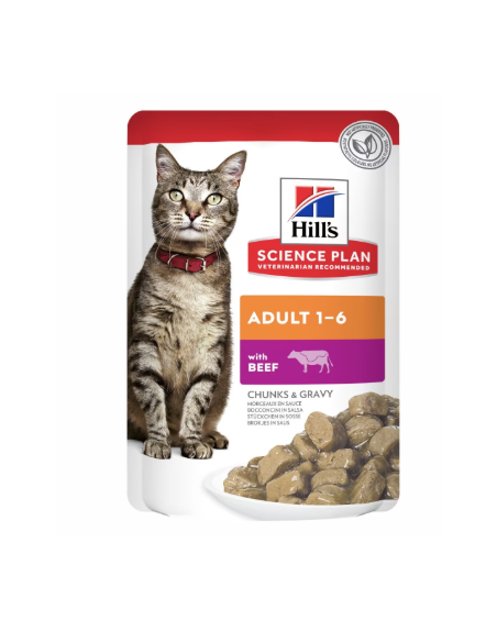 Hill's Feline Busta Adult Manzo gr 85. Cibo Umido Per Gatti. .