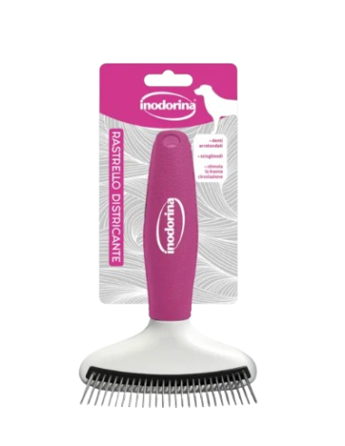 Inodorina Rastrello Districante . Toelettatura per cani .