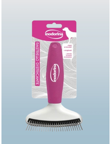 Inodorina Rastrello Districante . Toelettatura per cani .
