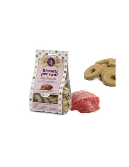 Biscotti La dolce Vita Gusto Manzo gr 300. Snack per Cani