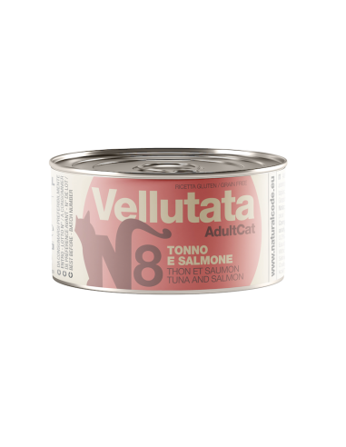 Natural Code Vellutata Tonno e Salmone gr.85 V08. Cibo Umido Per Gatti .