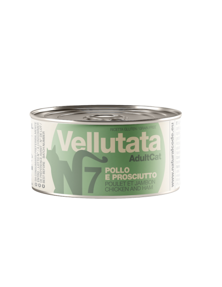 Natural Code Vellutata Pollo e Prosciutto gr.85 V07. Cibo Umido per gatti .