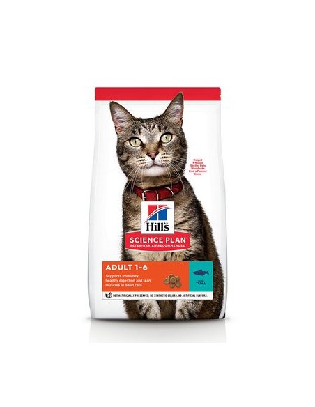 Hill's Feline Adult Tonno kg 1,5. Cibo Secco per Gatti.