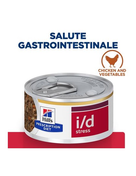 Hill's Canine i/D Stress Mini  con pollo e verdure GR. 156. Diete. Cibo Umido Per Cani