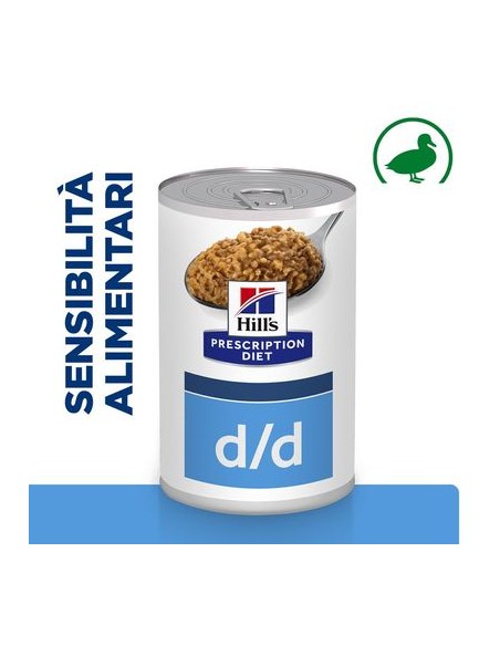 Hill's Canine D/d Anatra gr 370. Diete . Cibo Umido Per cani.