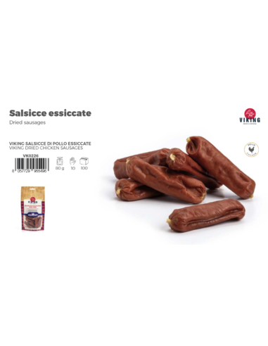 Viking Salsicce Vari Gusti gr 80. Snack per cani