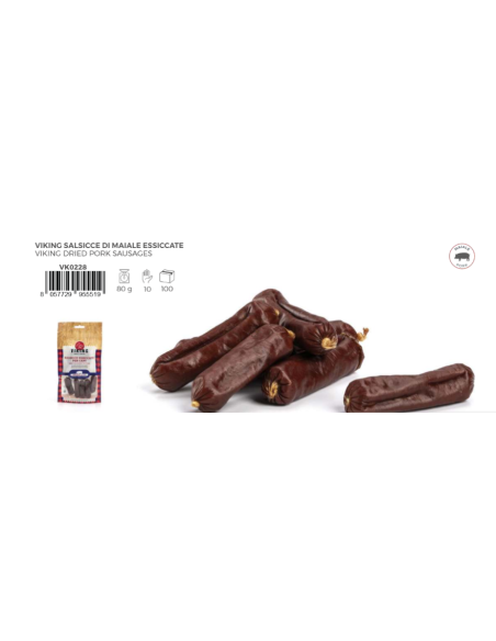 Viking Salsicce Vari Gusti gr 80. Snack per cani