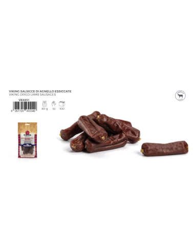 Viking Salsicce Vari Gusti gr 80. Snack per cani