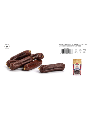 Viking Salsicce Vari Gusti gr 80. Snack per cani