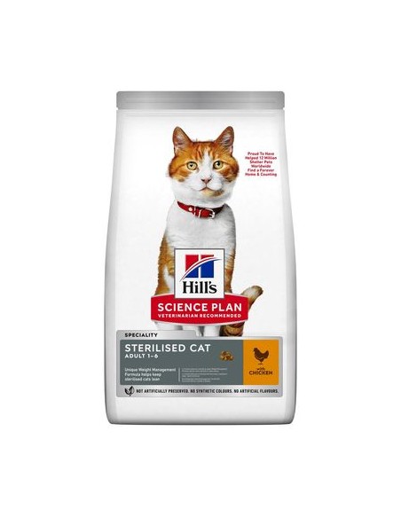 Hill's Feline Sterilizzato cat Pollo gr 300. Cibo Secco per gatti