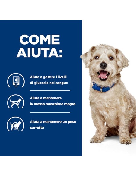 Hill's Diabetes Care w/d . con Pollo Gr 370.  Diete Per cani