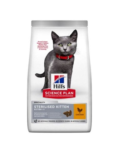 Hill's Sterilizzato Kitten gr 300. Cibo Secco per cuccioli di gatto