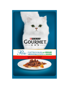 Gourmet Perle Filetti con Manzo gr 85. Cibo Umido per gatti 2