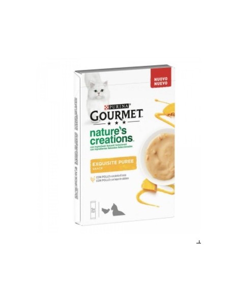 GOURMET NATURE'S CREATIONS exquisite puree POLLO E ZUCCA 5X10 GR.