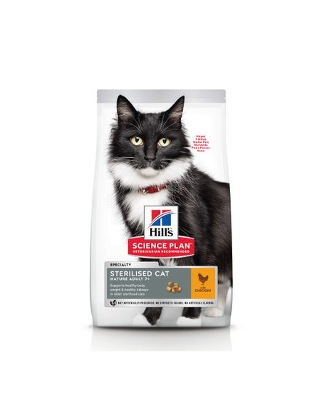 Hill's Feline Sterilizzato Mature kg 1,5. Cibo Secco Per Gatti.