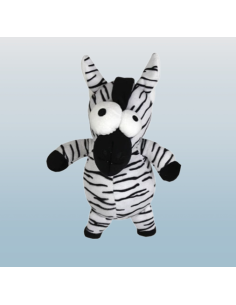Zebra in Felpa Con Occhi Buffi cm 26. Giochi per cani 2