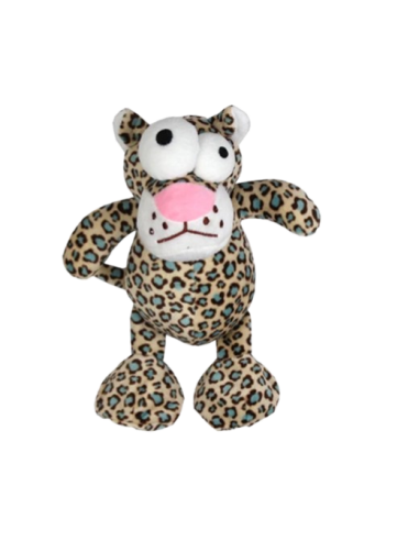 Leopardo In Felpa Con Occhi Buffi cm 26. Giochi Per Cani .