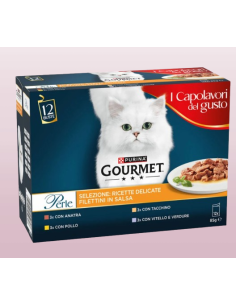 Gourmet Perle  Mulitpack Selezione Carni Delicate 12X85GR.Cibo Umido per gatti