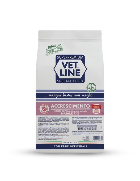 Vet Line Accrescimento Maiale kg.12,5.Puppy