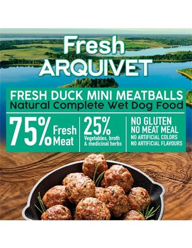 Arquivet Fresh Umido Cane adult Mini Polpette Anatra gr 200. Cibo Umido Per Cani