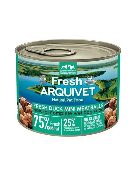 Arquivet Fresh Umido Cane adult Mini Polpette Anatra gr 200. Cibo Umido Per Cani.