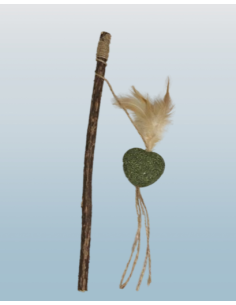 Canna Da Pesca Con Cuore In Catnip. Giochi Per Gatti
