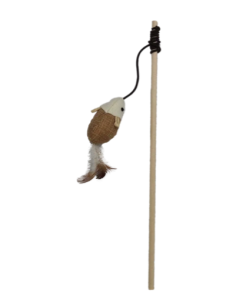 Canna Da pesca Con Topolino. Gioco per gatti