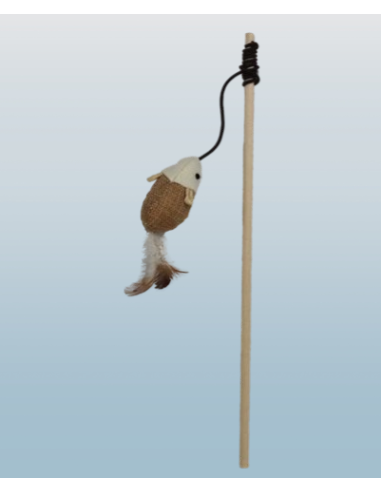 Canna Da pesca Con Topolino. Gioco per gatti