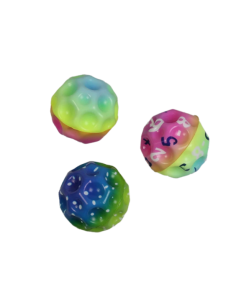 Pallina Arcobaleno in spugna colorata. Giochi per cani