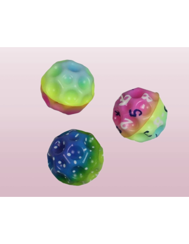 Pallina Arcobaleno in spugna colorata. Giochi per cani