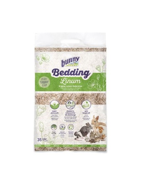 Bunny Bedding Linum Lt 12,5 Lettiera Naturale In Lino. Lettiera per roditori.