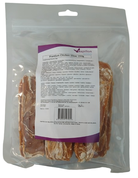 Strisce Pollo Premium gr 250. Snack Per Cani .