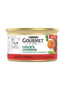 GOURMET NATURE'S CREATIONS MANZO PISELLI E CAROTE GR.85