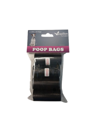 Sacchetti Papillon 4 rotoli x20 Sacchetti. Accessori per cani