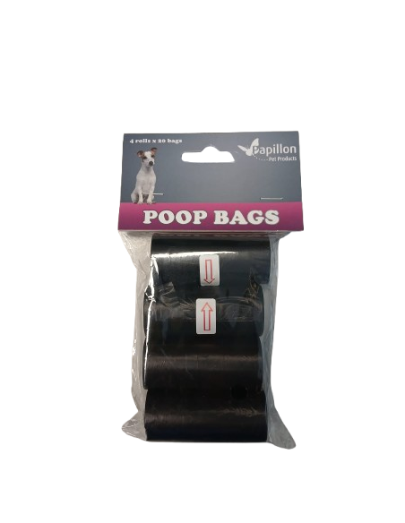 Sacchetti Papillon 4 rotoli x20 Sacchetti. Accessori per cani