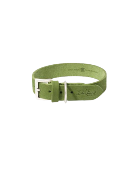 Collare Calipso Pelle Verde 60x4 cm . Guinzagli e Collari per cani