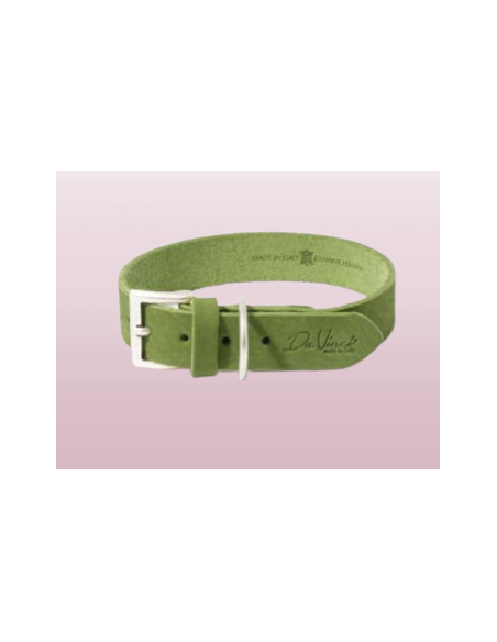 Collare Calipso Pelle Verde 60x4 cm . Guinzagli e Collari per cani